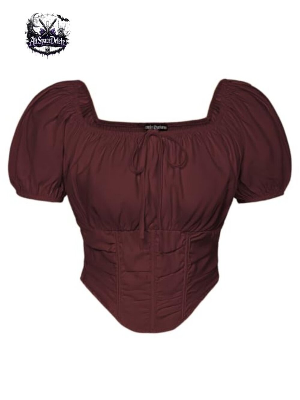 Corset Top for Women Crop Renaissance Shirt Plus Size Pirate Witchy Blouse